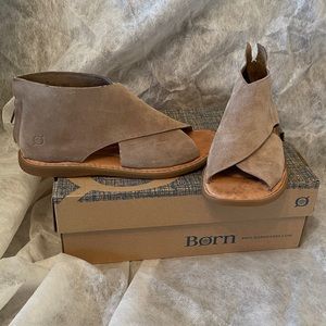 Born IWA Taupe Suede Sandals
